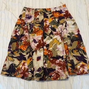 SPANNER A-Line Skirt Floral pattern size 8